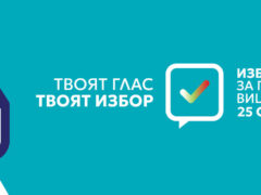 Избирателна урна и бюлетина в секция за гласуване
