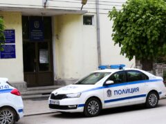 Полицейски автомобил в малък български град